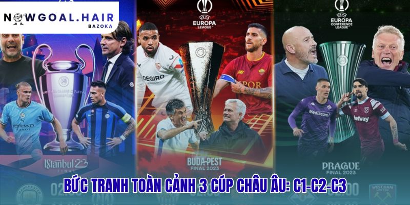 Ba cúp châu Âu tạo thành một hệ thống phân cấp rõ rệt